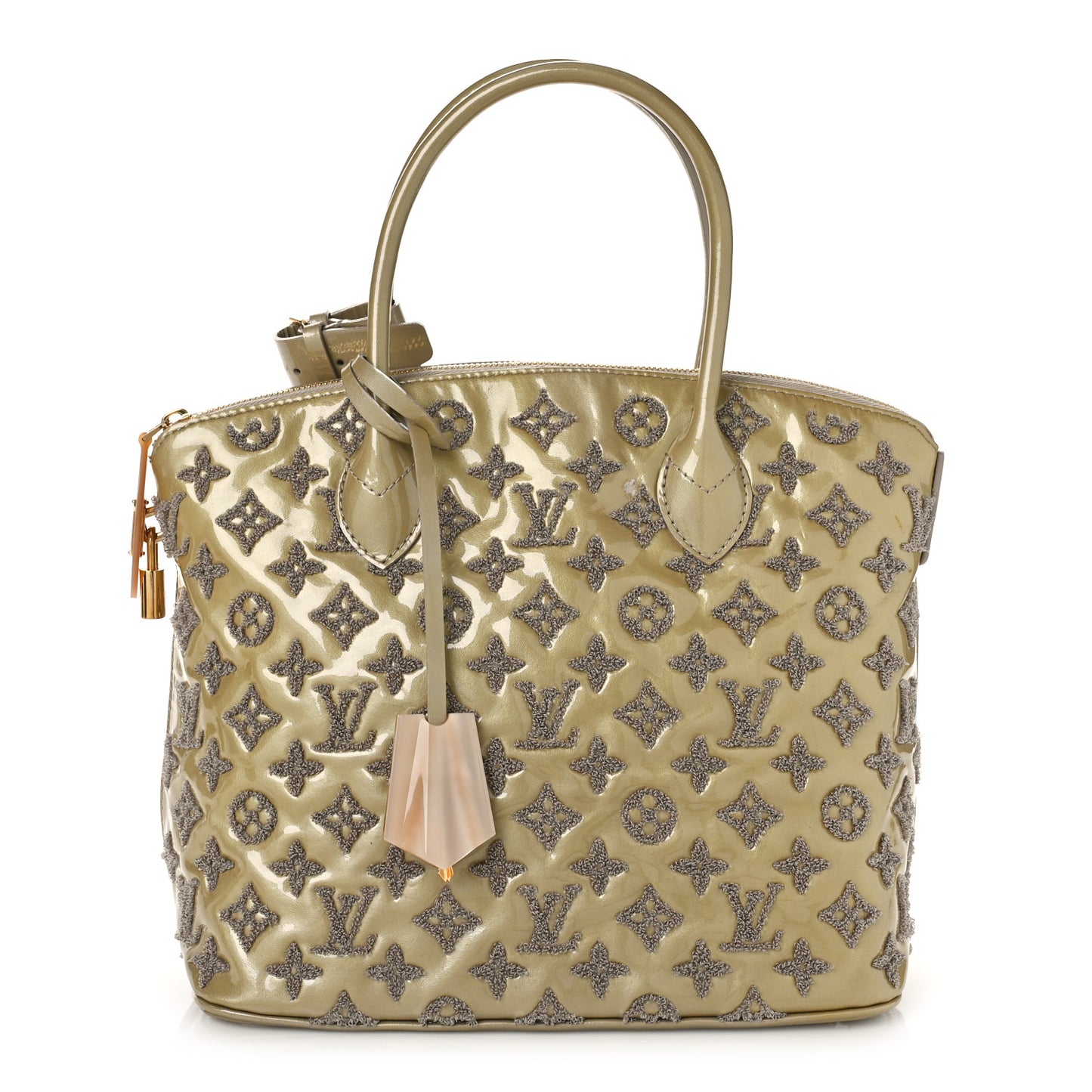 Patent Lambskin Fascination Lockit Gris