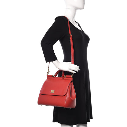 Dolce & Gabbana Dauphine Medium Miss Sicily Satchel Red 2 of 11