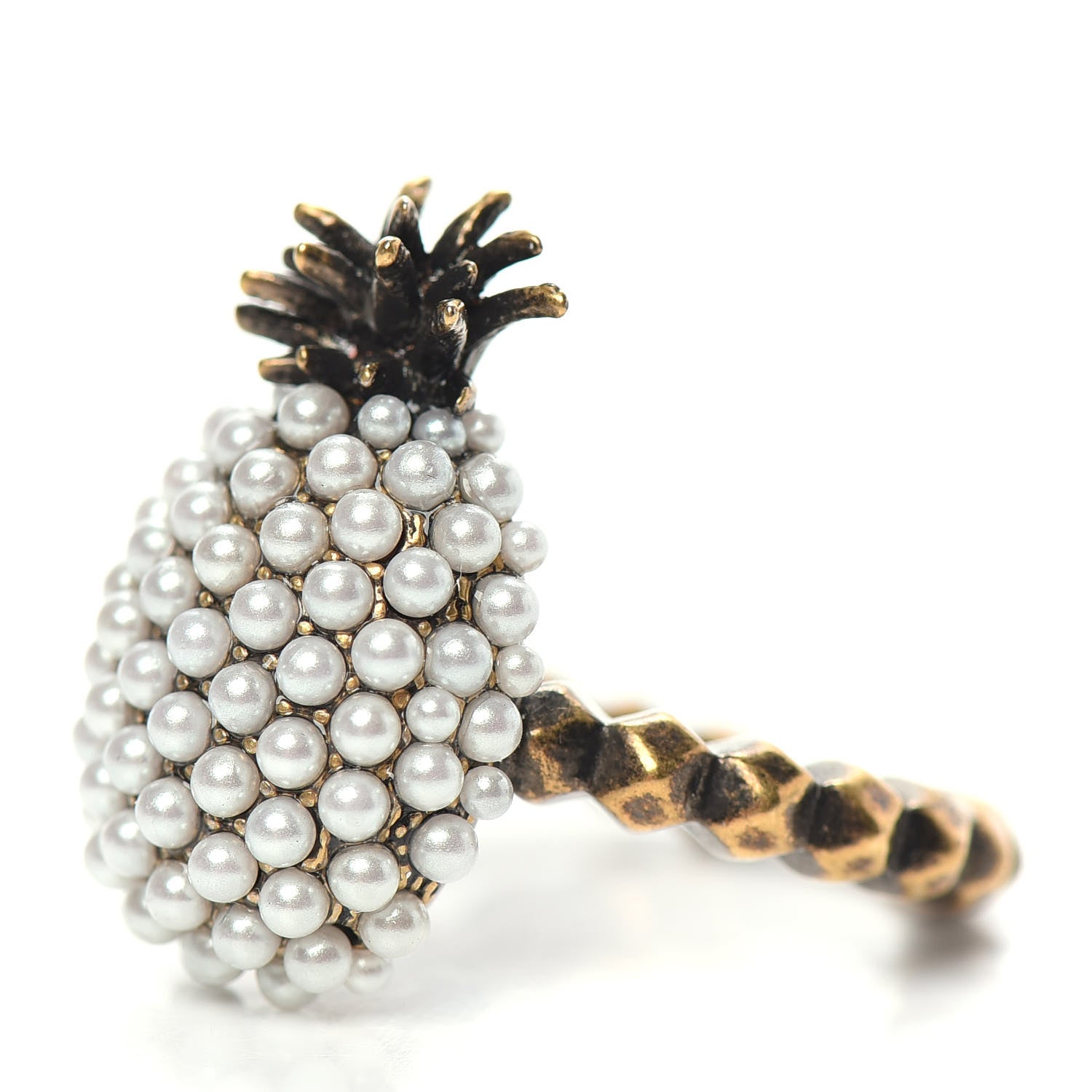 Gucci Pearl Pineapple Ring M Cream 3 of 6