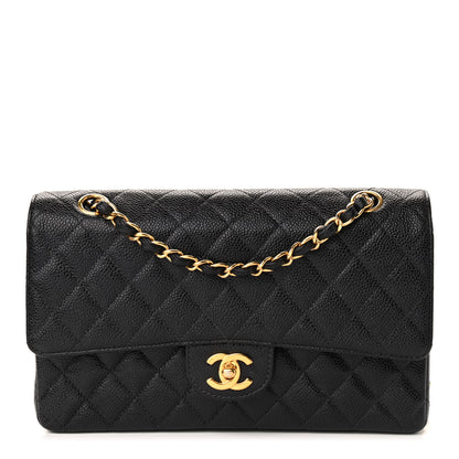 Chanel Caviar Quilted Medium Double Flap Black 1 of 13