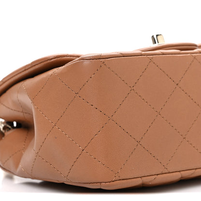 Chanel Lambskin Quilted Mini Square Flap Brown 9 of 10