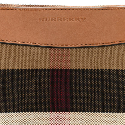 Burberry Mega Check Peyton Crossbody Clutch Bag Saddle Brown 9 of 12