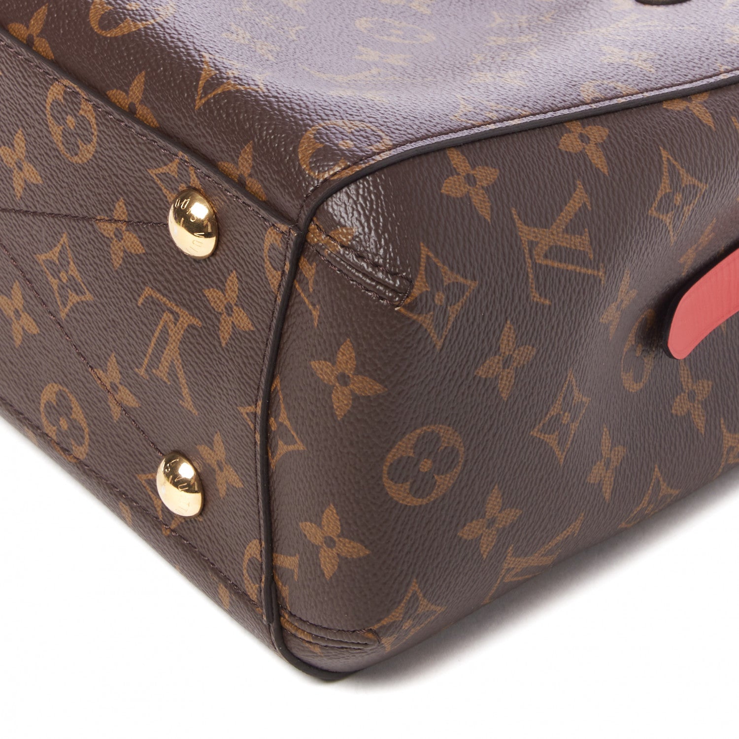 Louis Vuitton Monogram Braided Montaigne BB Coquelicot Creme Safran Peach 4 of 8