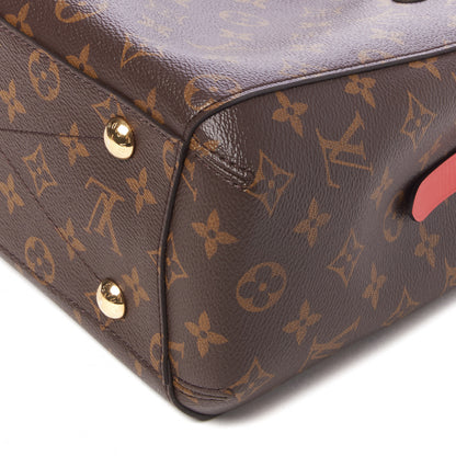 Louis Vuitton Monogram Braided Montaigne BB Coquelicot Creme Safran Peach 4 of 8
