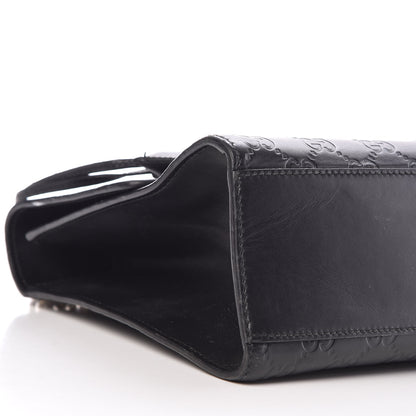 Gucci Guccissima Medium Padlock Shoulder Bag Black 16 of 18