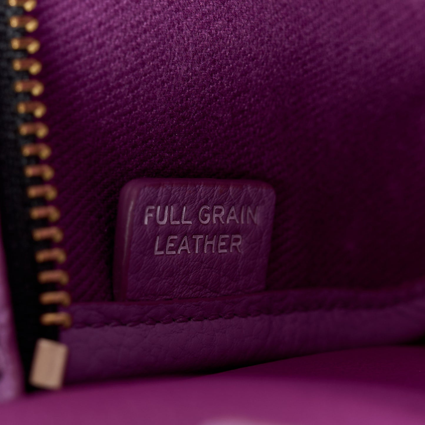 Grained Calfskin Small The Tote Bag Regal Orchid