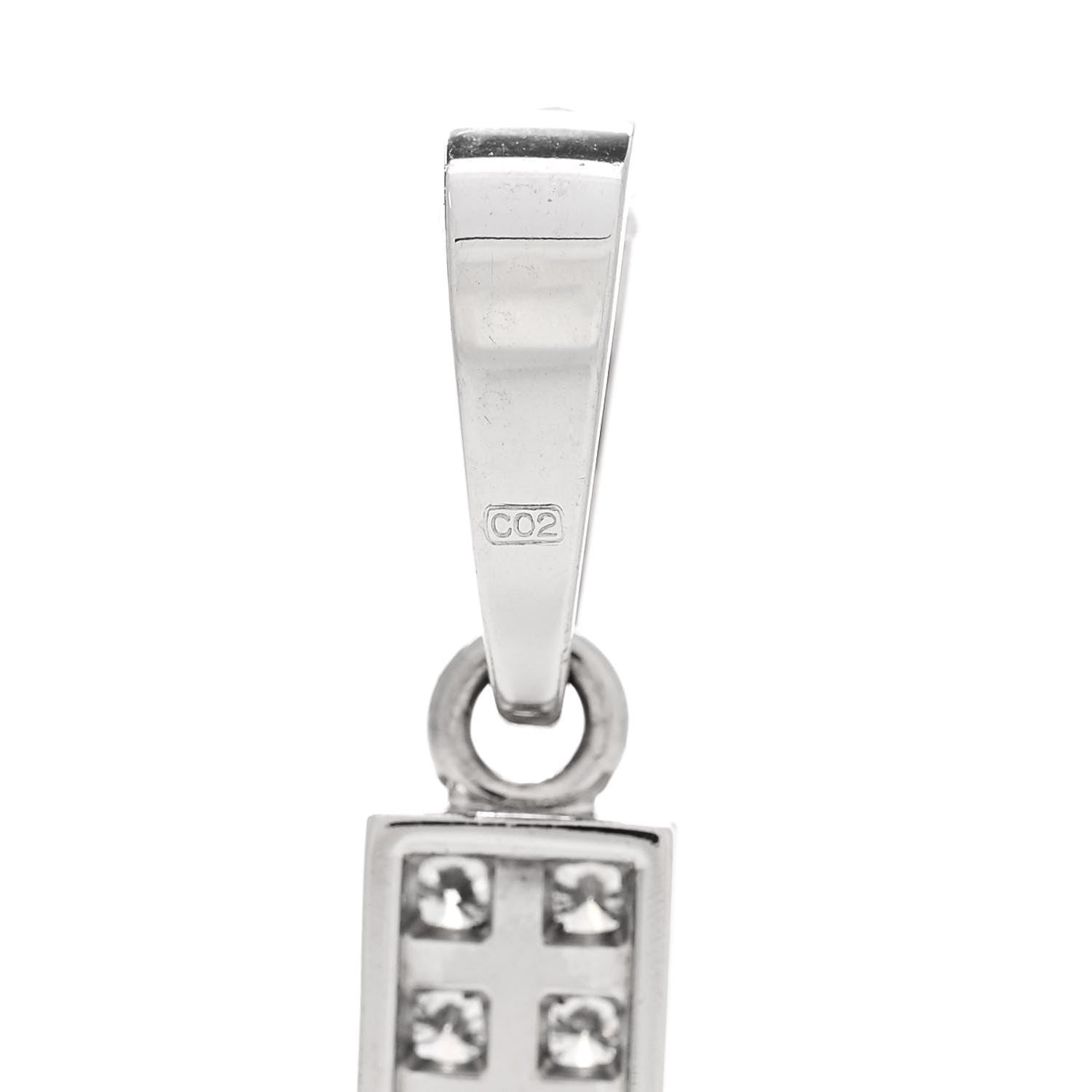 Cartier 18K White Gold Diamond Croix One More Cross Pendant 5 of 6