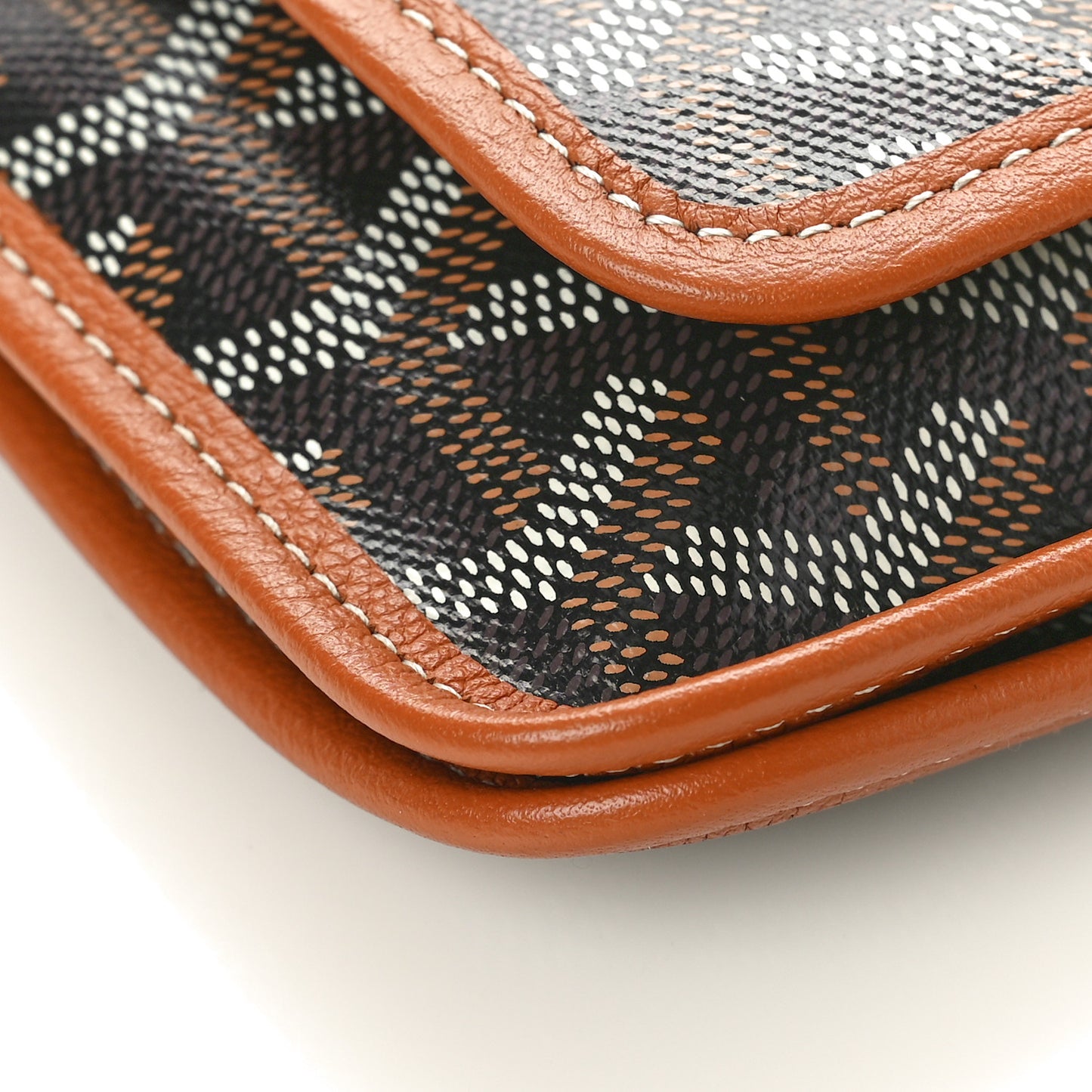 Goyardine Plumet Wallet Clutch Black Gold