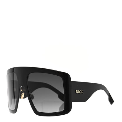 Christian Dior Acetate DiorSo Light 1 Shield Sunglasses Black 1 of 8
