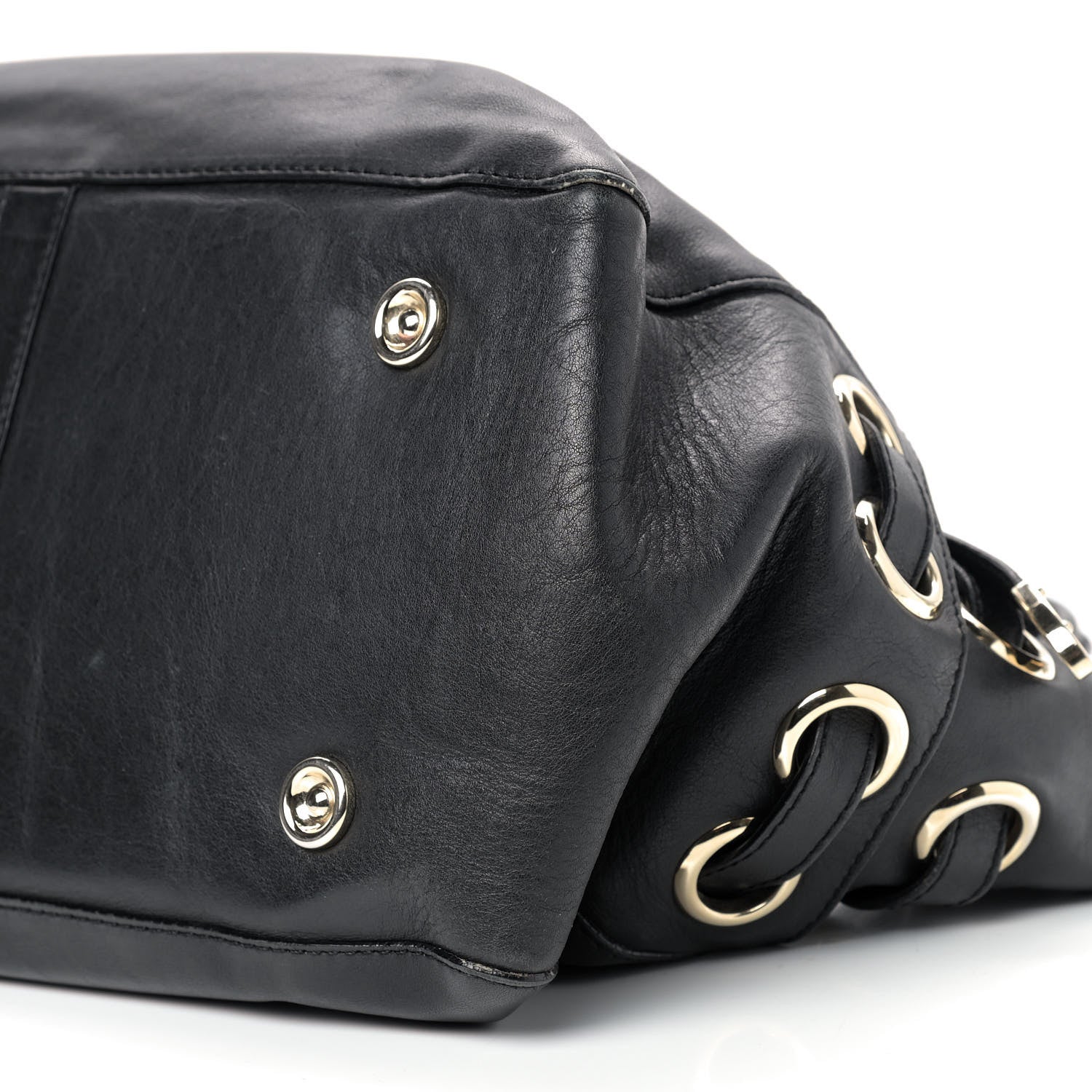 Jimmy Choo Supple Calfskin Large Radiant Hobo Black 7 of 17