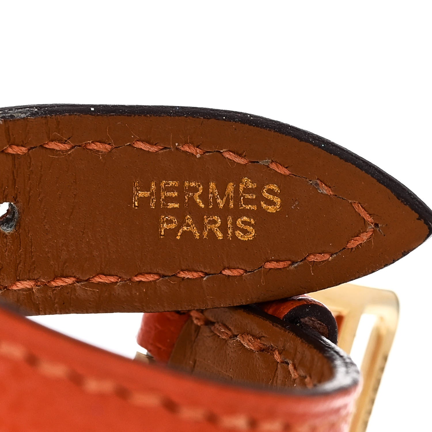 Hermes Chevre Mysore Etriviere Scarf Ring Feu 4 of 6
