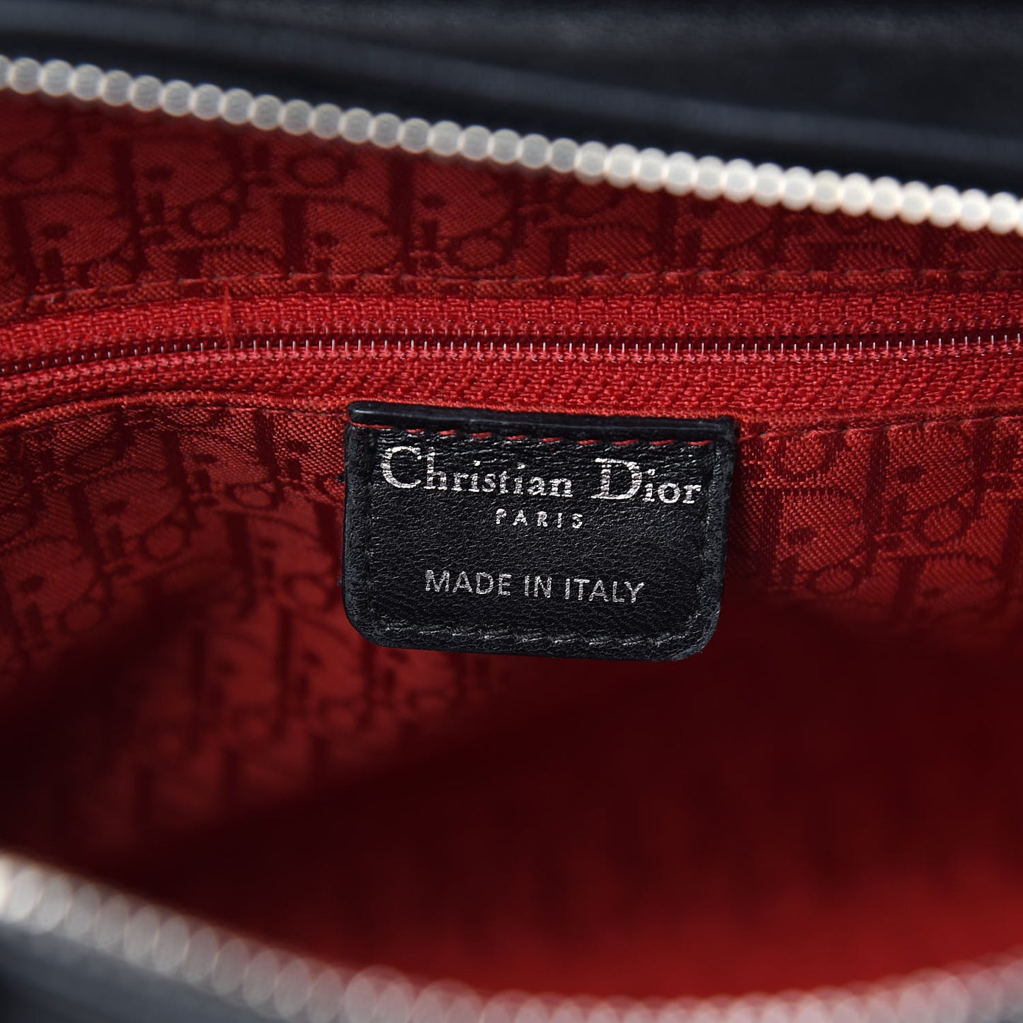 Lambskin Cannage Large Lady Dior Black