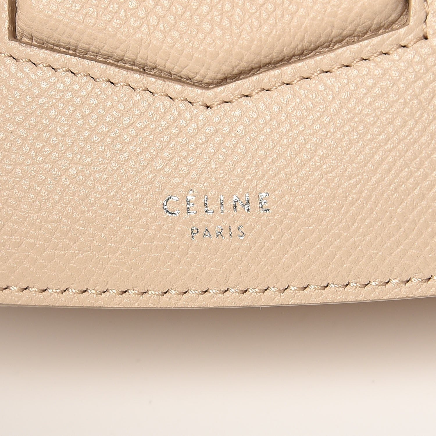 Celine Grained Calfskin Compact Trotteur Ballerina 7 of 8