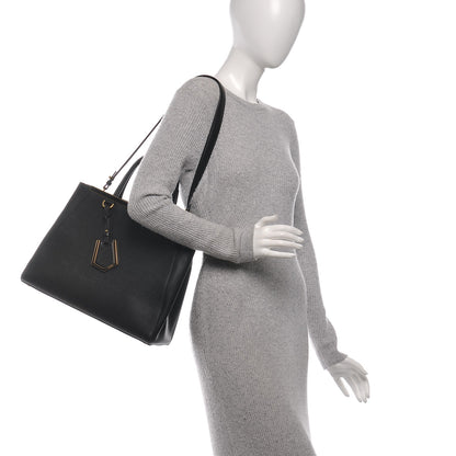 Fendi Vitello Elite Medium 2Jours Tote Black 2 of 7