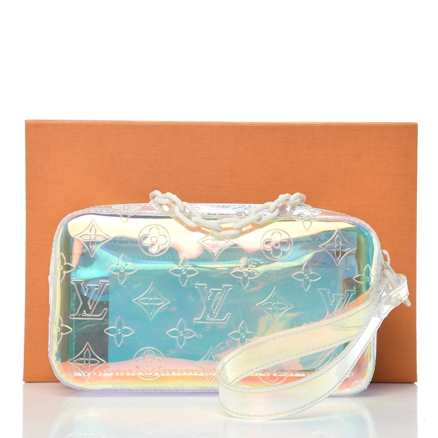 PVC Monogram Pochette Volga Iridescent Prism