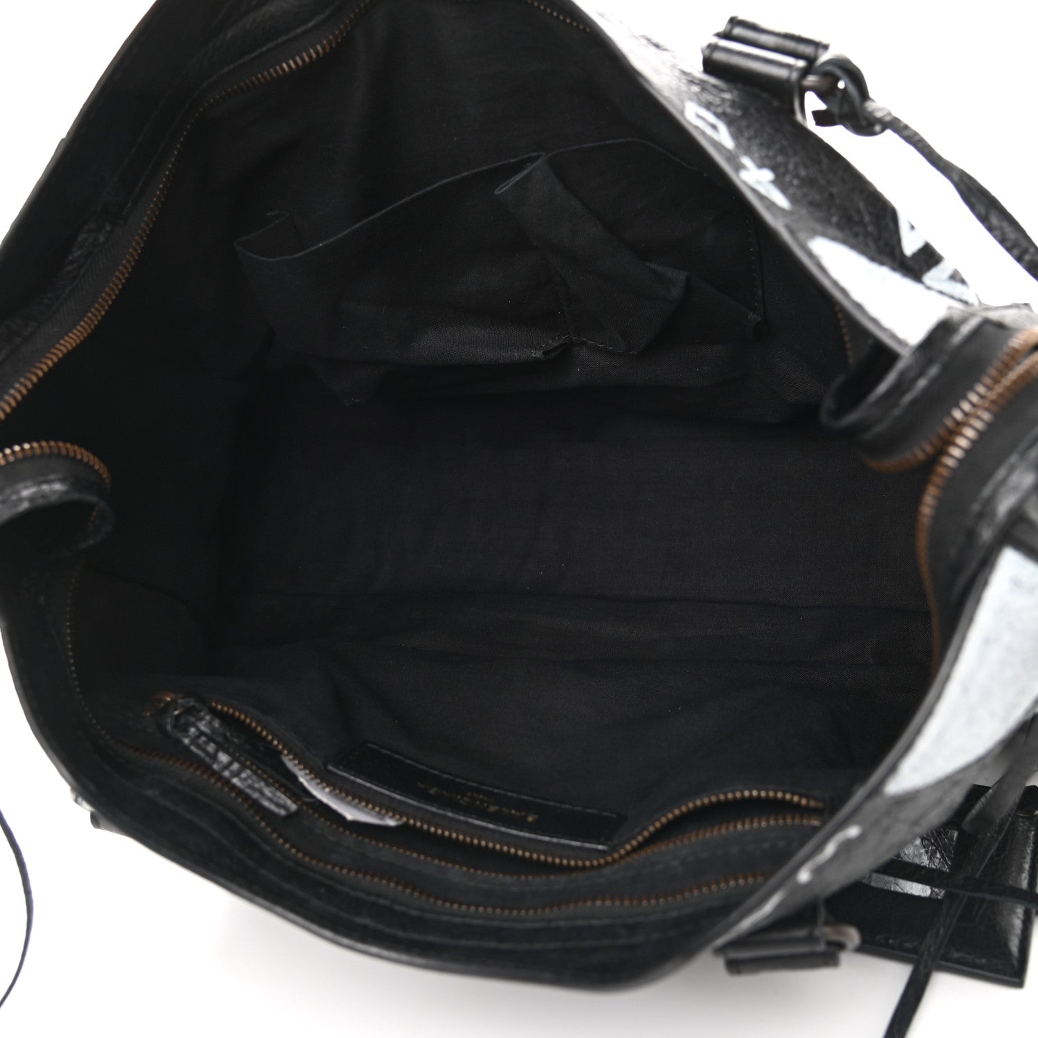 Balenciaga Agneau Arena Graffiti All Over Classic Hardware City Black White 5 of 10