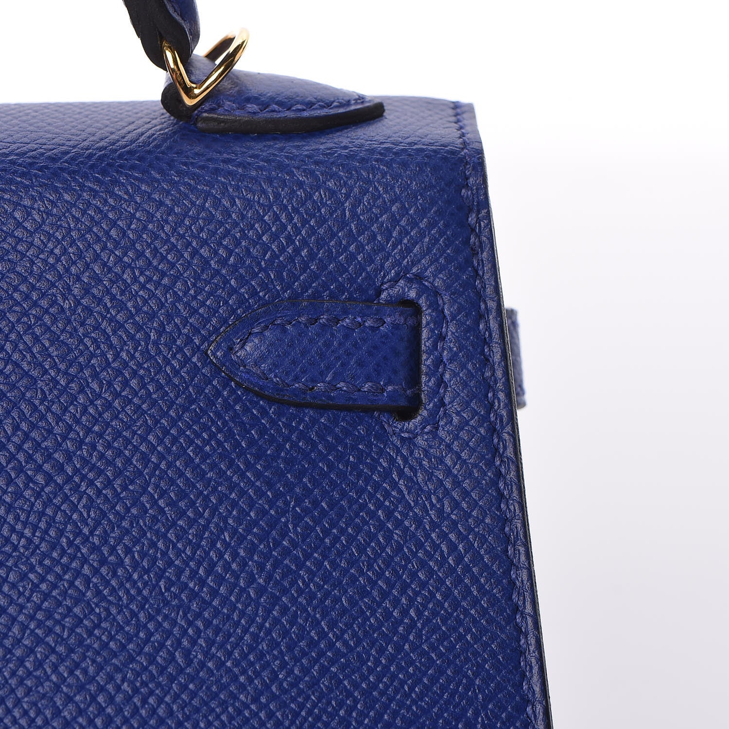 Hermes Epsom Mini Kelly Sellier 20 Bleu Electrique 12 of 29