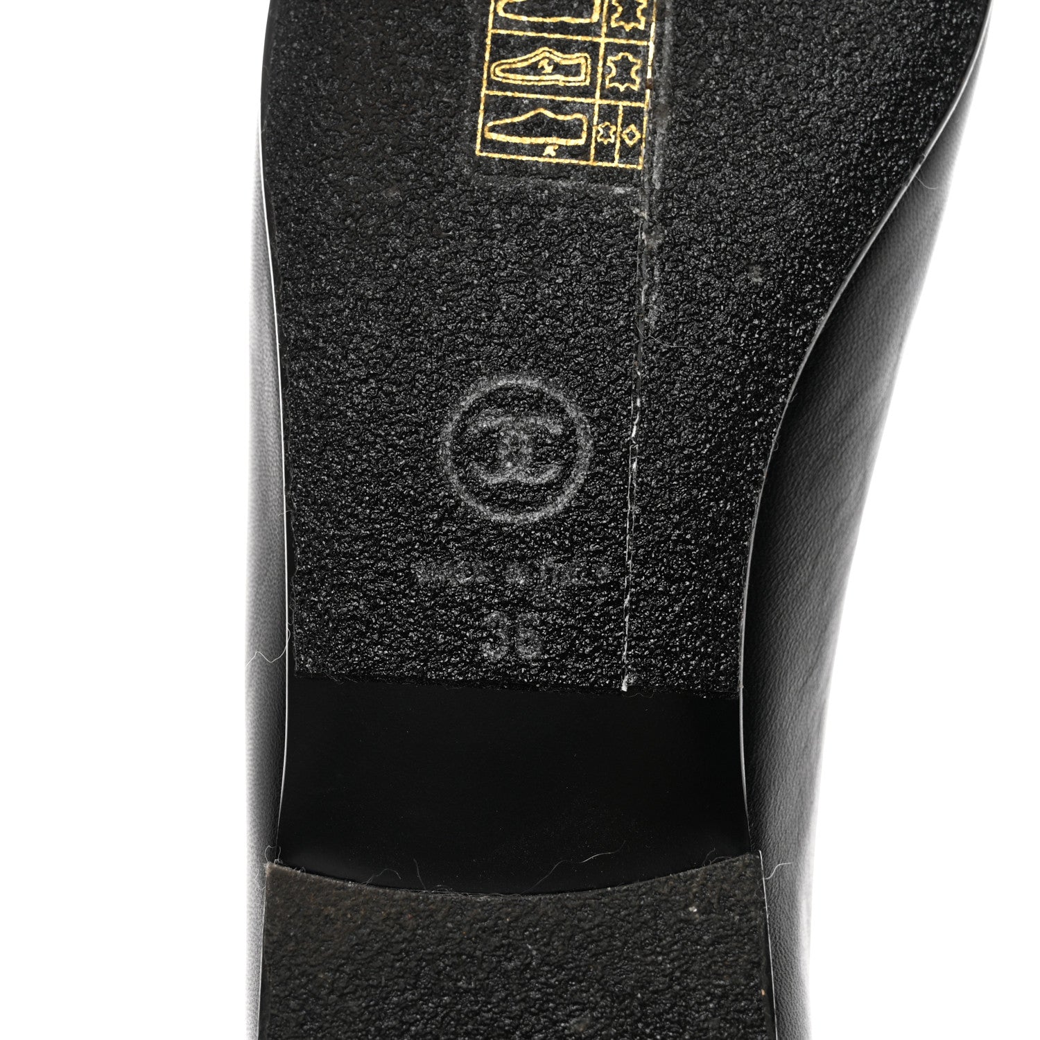 Chanel Lambskin Patent CC Cap Toe Ballerina Flats 36 Black 8 of 8