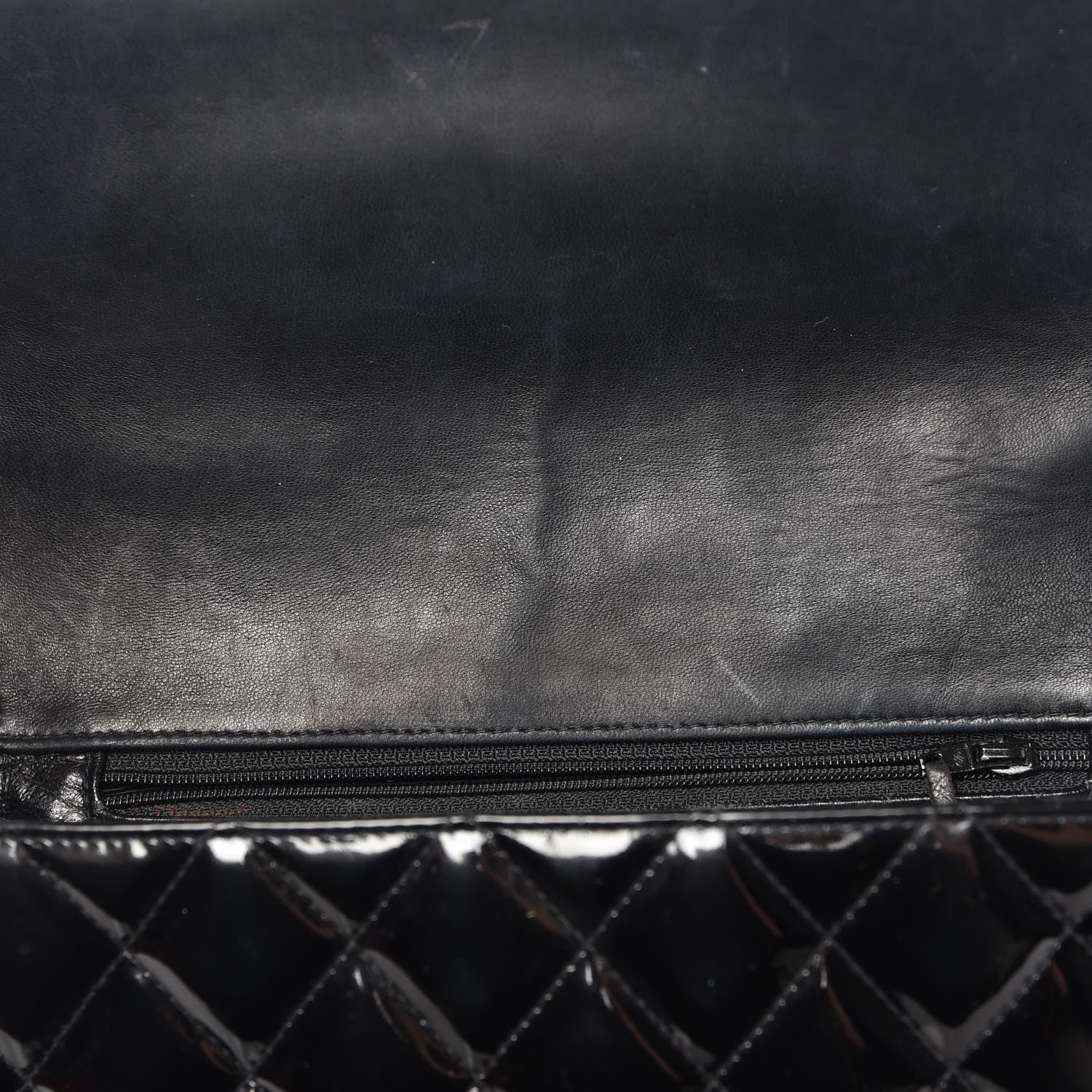 Chanel Patent Quilted Shoulder Flap Bag Black 12 of 21
