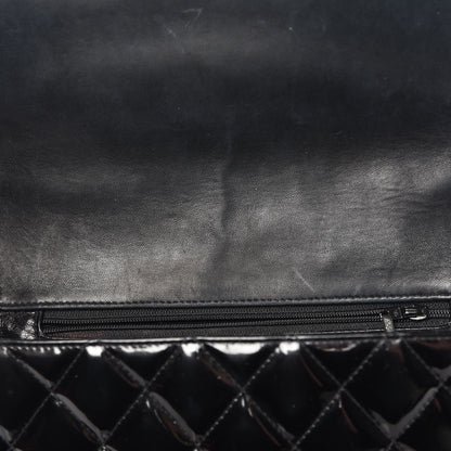 Chanel Patent Quilted Shoulder Flap Bag Black 12 of 21