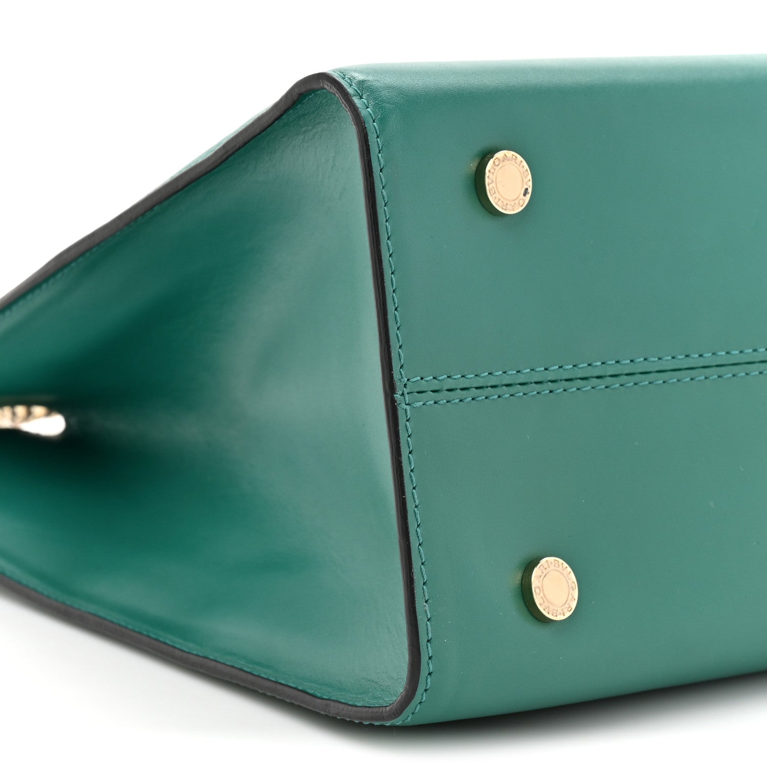 Bulgari Snakeskin Medium Serpenti Top Handle Tote Emerald 8 of 12