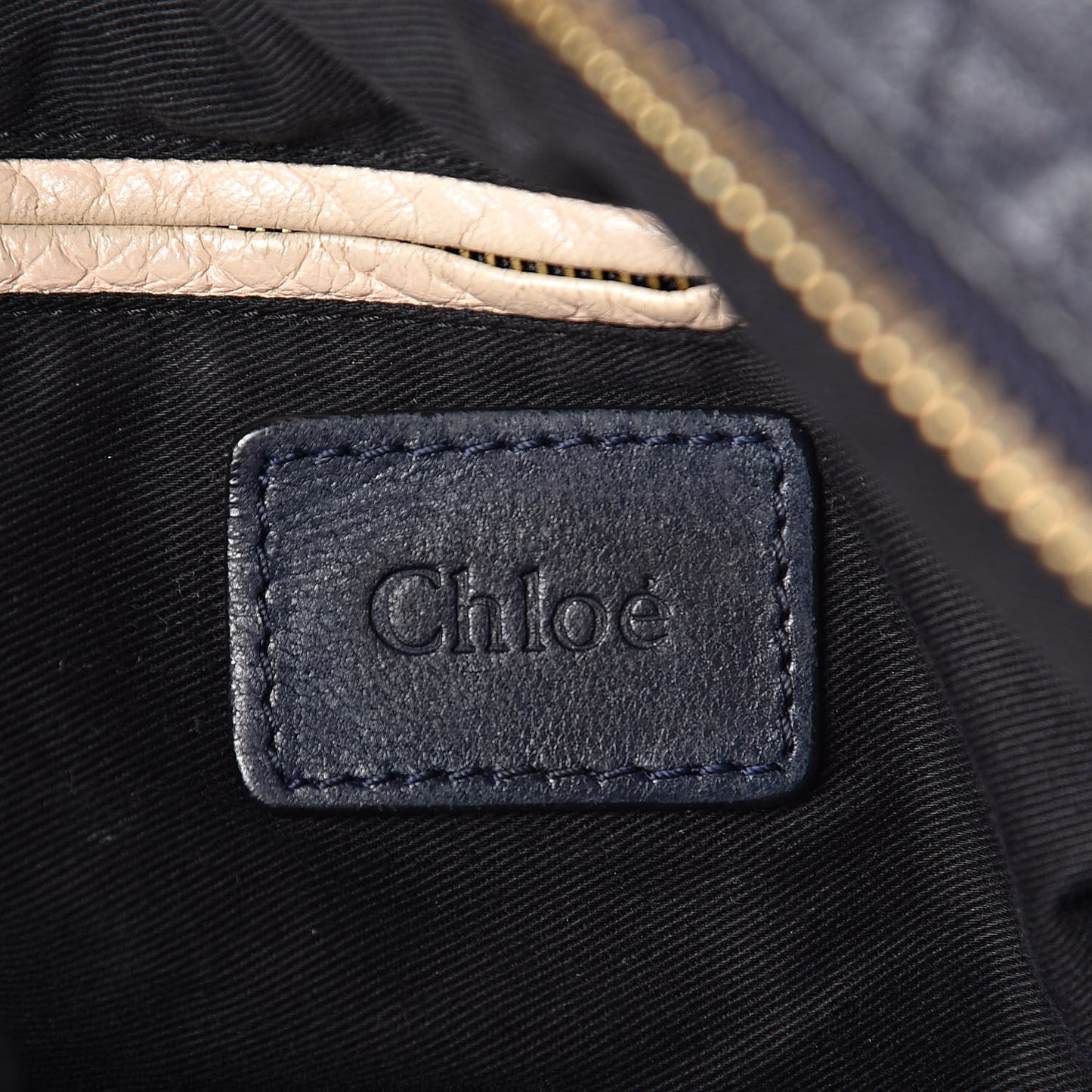 Sheepskin Stitched Medium Paraty Navy