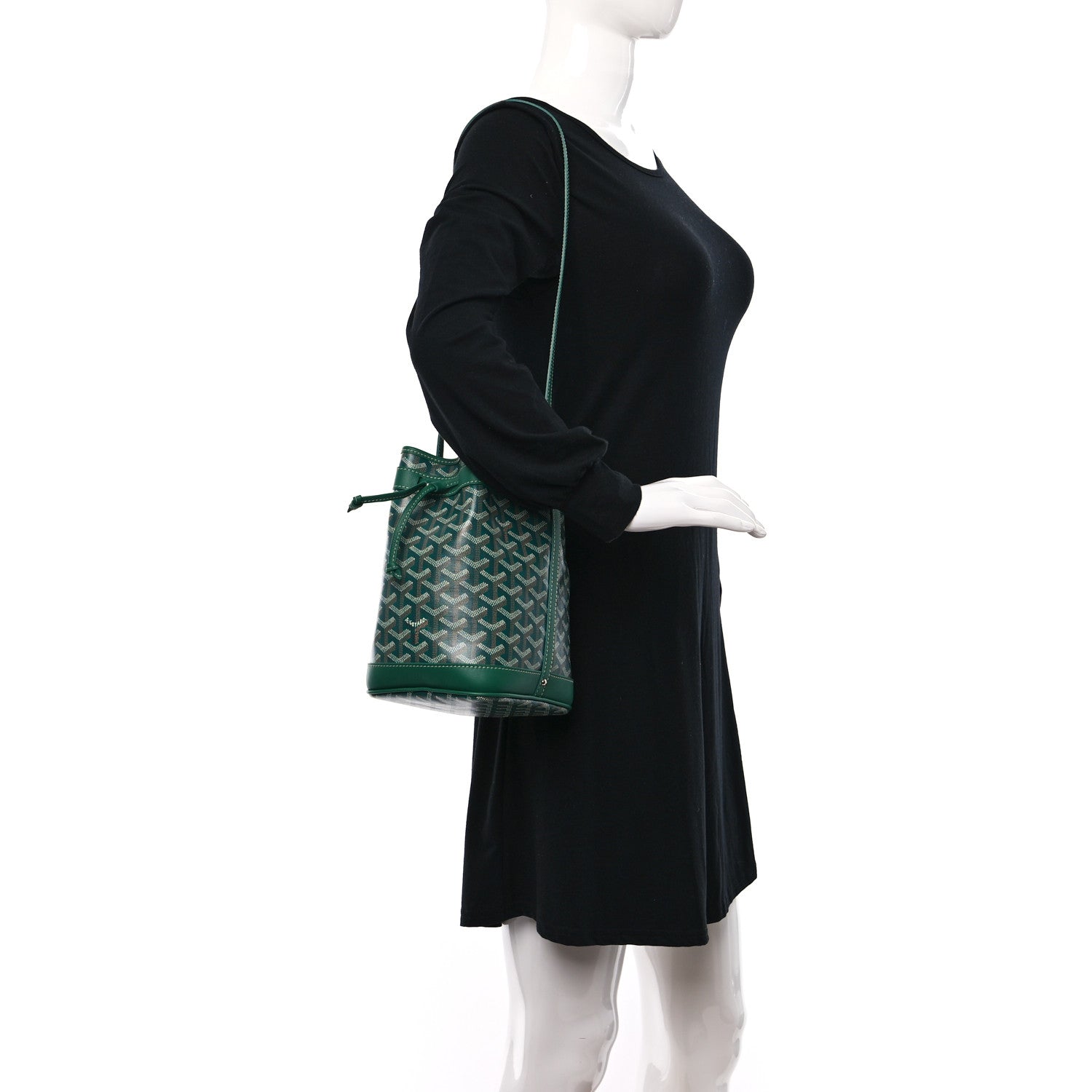 Goyard Goyardine Petit Flot Bucket Bag PM Green 2 of 8