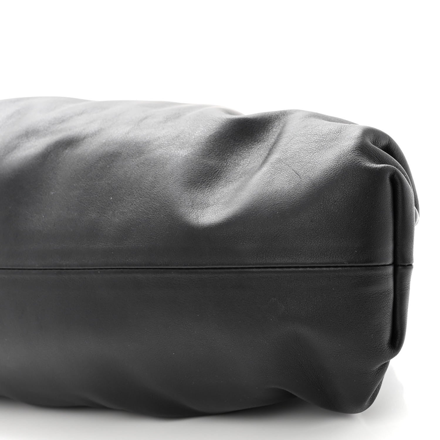 Bottega Veneta Smooth Butter Calf The Pouch Oversized Clutch Black 9 of 9