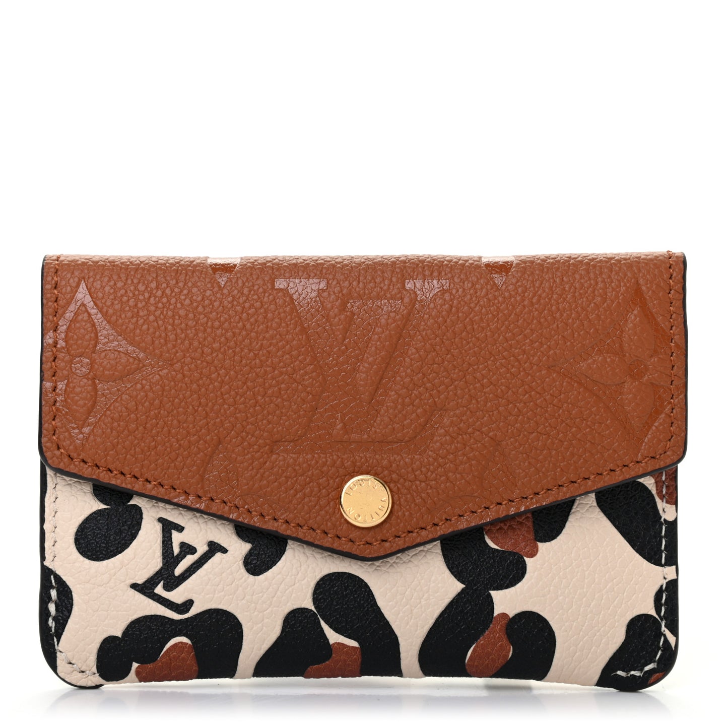Empreinte Monogram Giant Wild At Heart Key Pouch Caramel