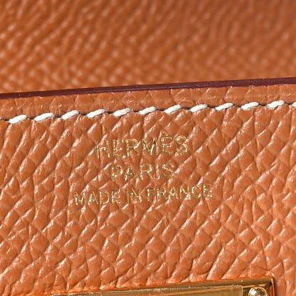 Hermes Epsom Kelly Wallet To Go Gold 6 of 10