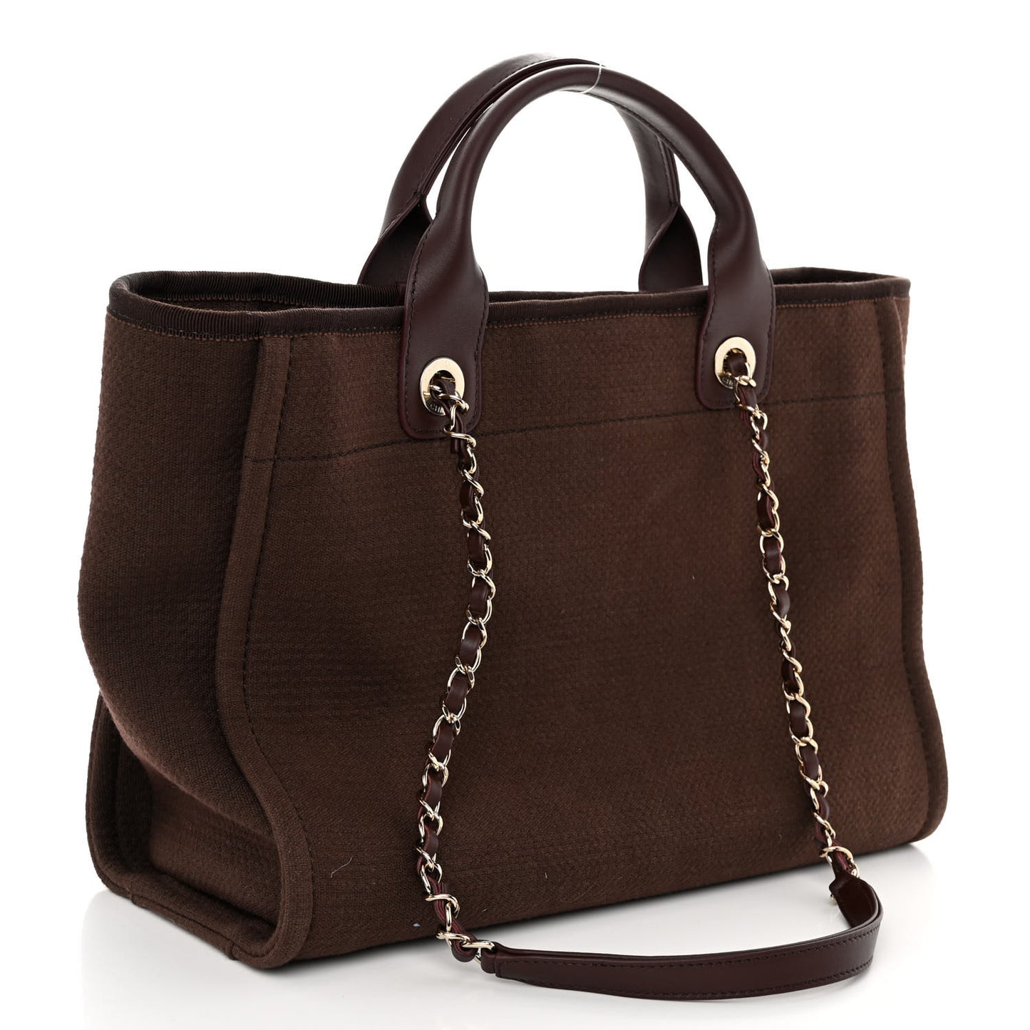 Mixed Fibers Small Deauville Tote Brown