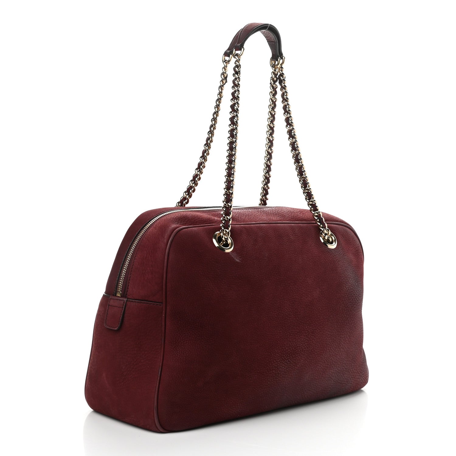 Gucci Vitello Range Medium Soho Bowler Burgundy 3 of 14