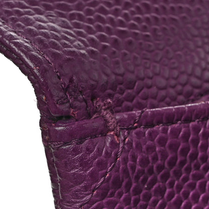 Chanel Caviar Quilted Jumbo Single Flap  Purple 13 of 13