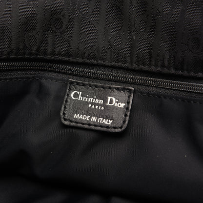 Christian Dior Nylon Monogram Lovely Shopping Tote Black 8 of 13