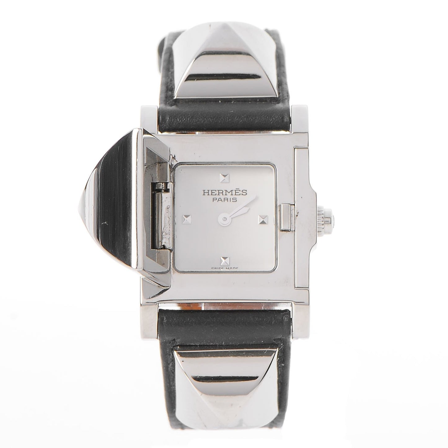 Stainless Steel Epsom 23mm Medor Quartz Watch Noir