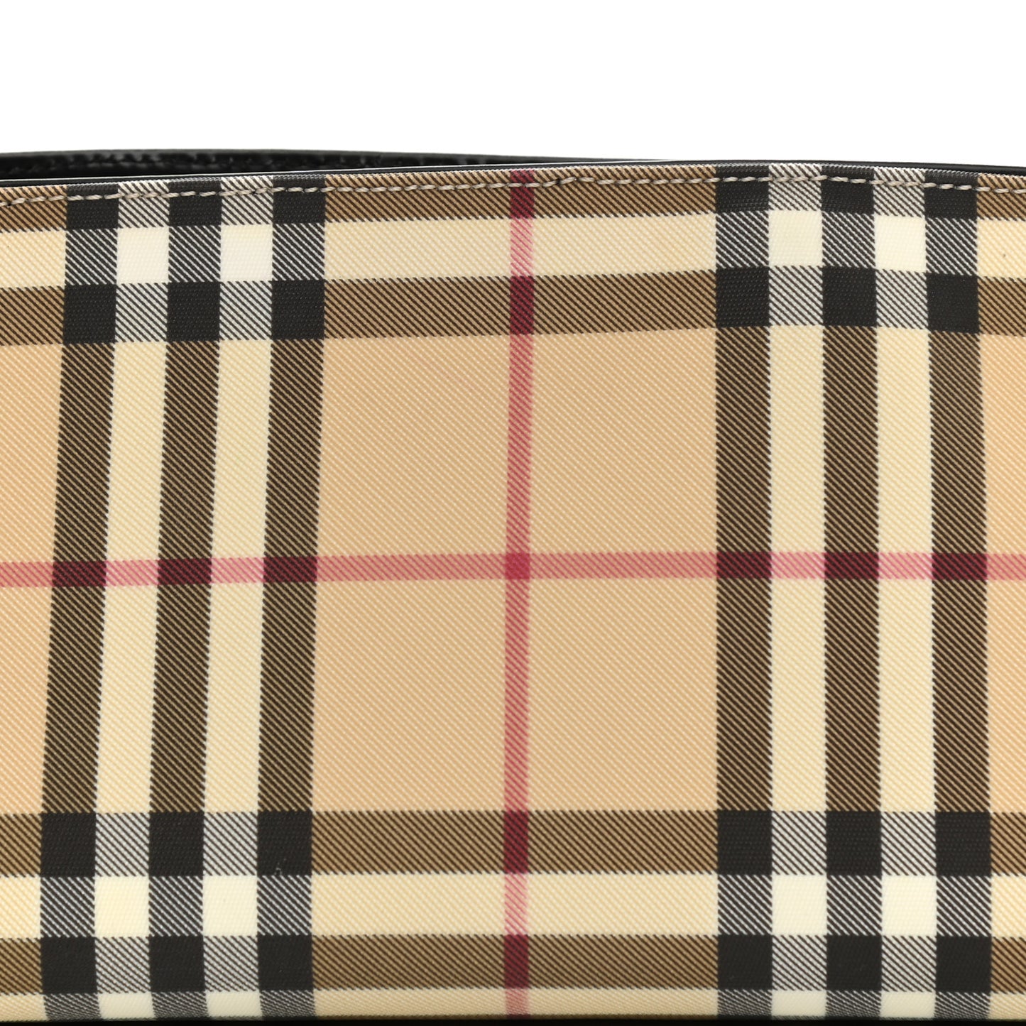 House Check Large Pochette Black