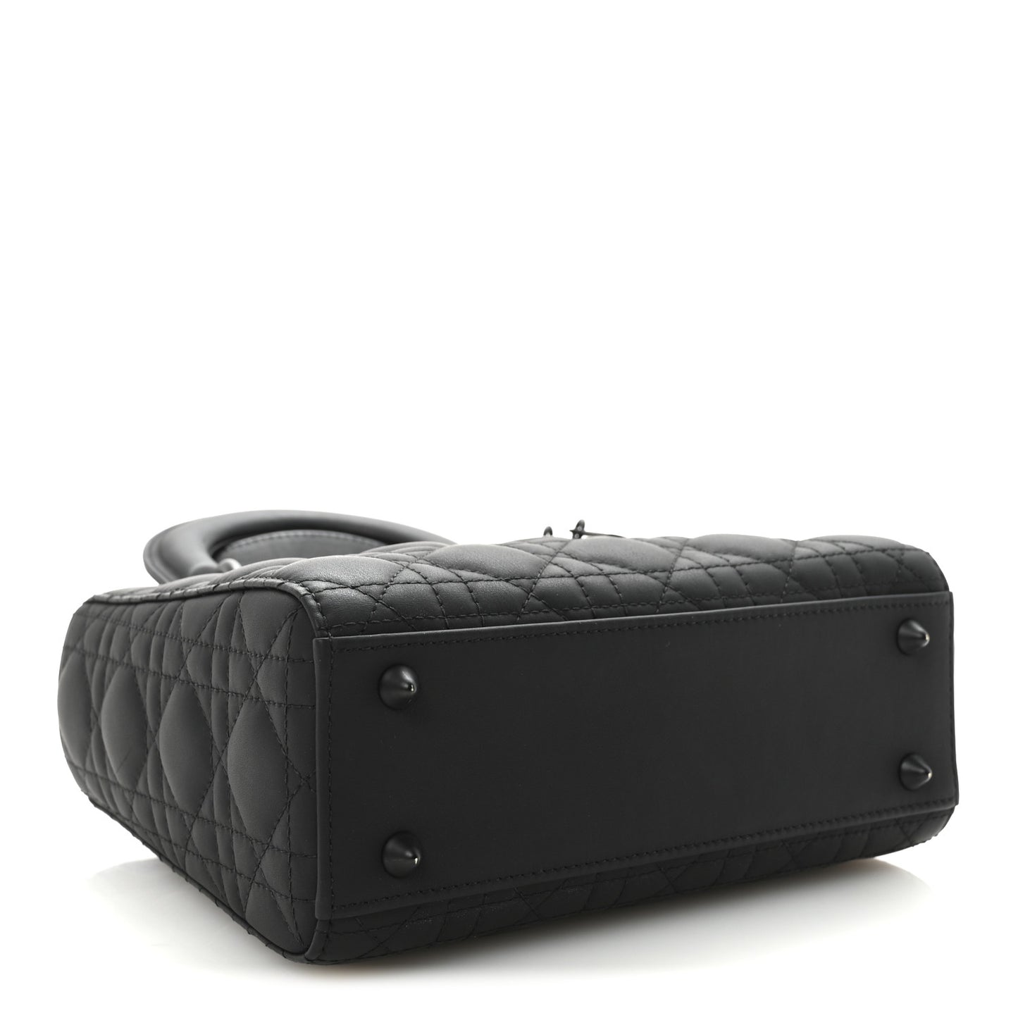 Ultra Matte Calfskin Cannage Small My ABCDior Lady Dior Black