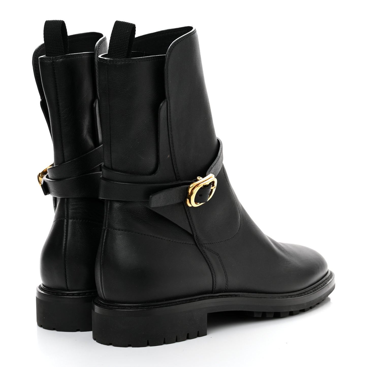 Calfskin Empreinte Ankle Boot 39.5 Black