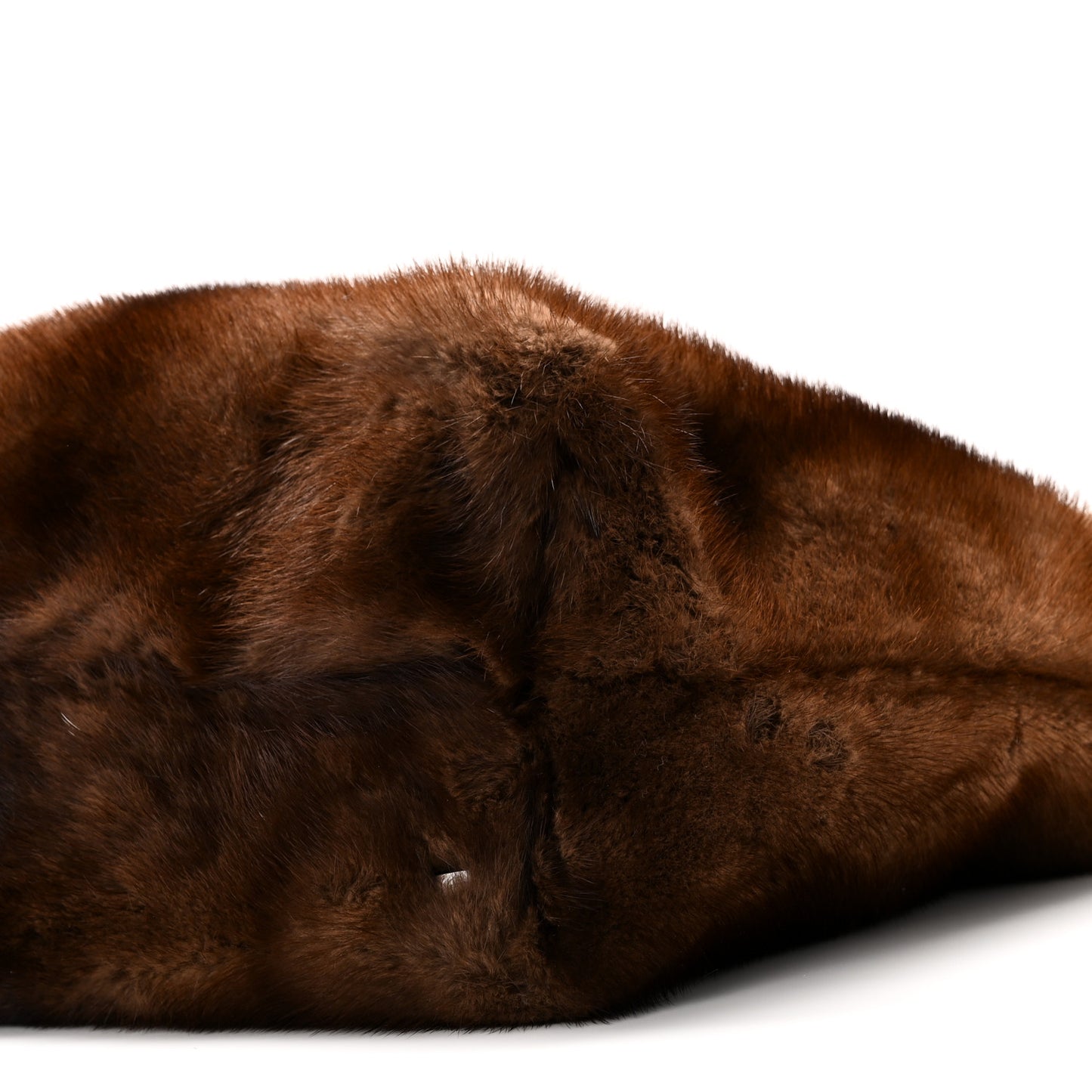 Mink Fur Lux Satchel Coffee