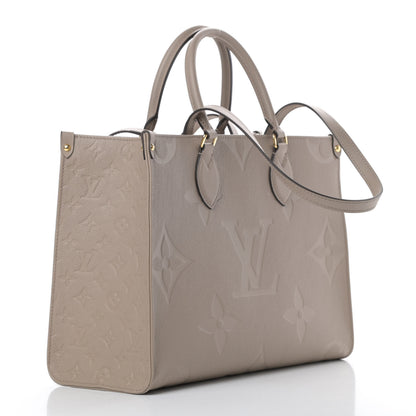 Louis Vuitton Empreinte Monogram Giant Onthego MM Tourterelle 3 of 13