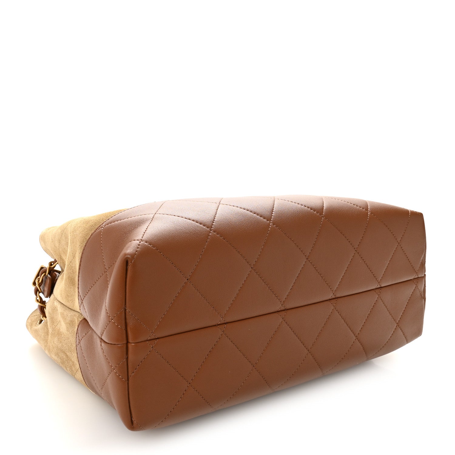 Chanel Suede Calfskin Shiny Lambskin Quilted Small Coco Base