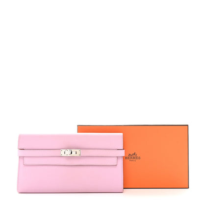 Hermes Epsom Verso Kelly Longue Wallet Mauve Sylvestre Jaune De Naples 10 of 10