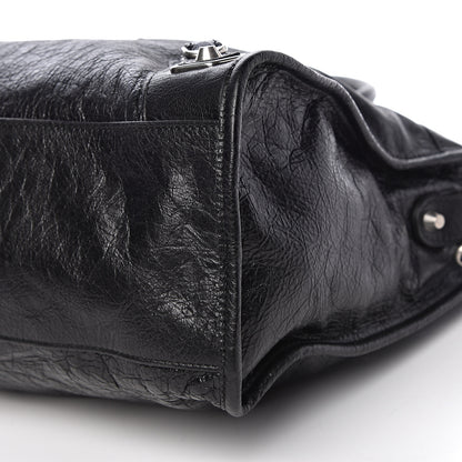 Balenciaga Agneau Silver Metallic Edge Hardware City Black 9 of 10