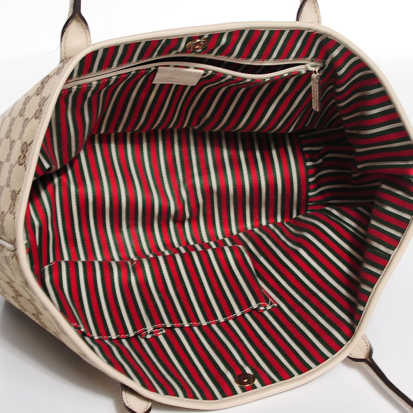 Monogram Medium New Britt Tote Off White