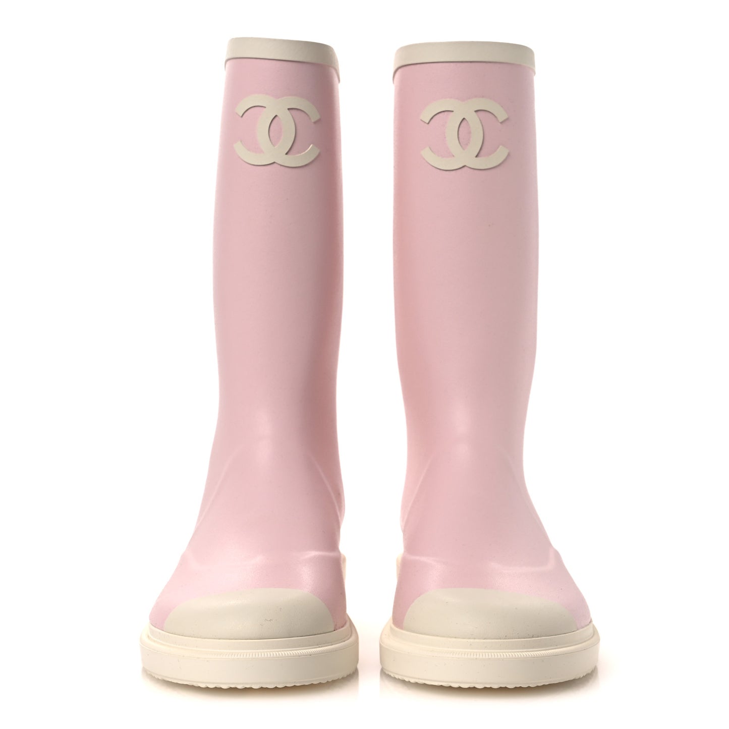 Caoutchouk CC High Boots 39 Light Pink White