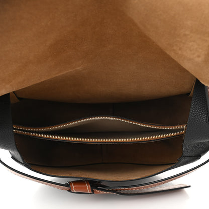 Loewe Grained Calfskin Small Gate Crossbody Bag Pecan Black 5 of 12
