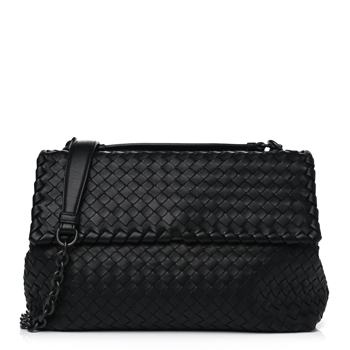 Nappa Intrecciato Large Olimpia Bag Black