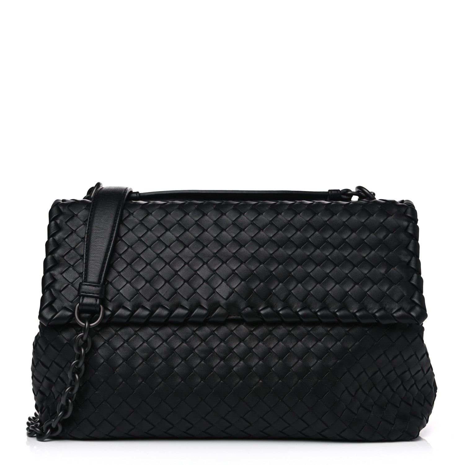 Bottega Veneta Nappa Intrecciato Large Olimpia Bag Black 1 of 4