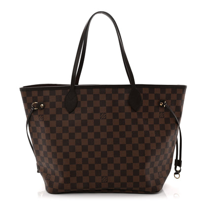 Louis Vuitton Damier Ebene Neo Neverfull MM Rose Ballerine 1 of 9