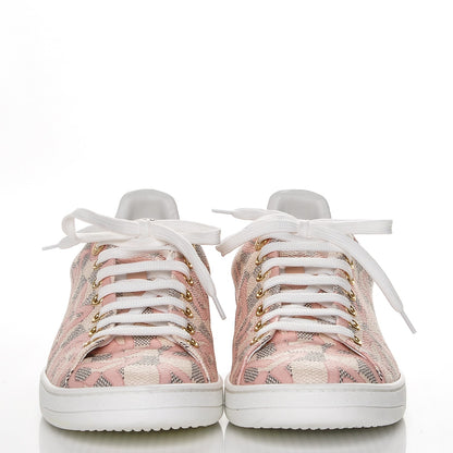 Louis Vuitton Damier Azur Tahitienne Bora Bora Sneakers 39 Rose Ballerine 2 of 9